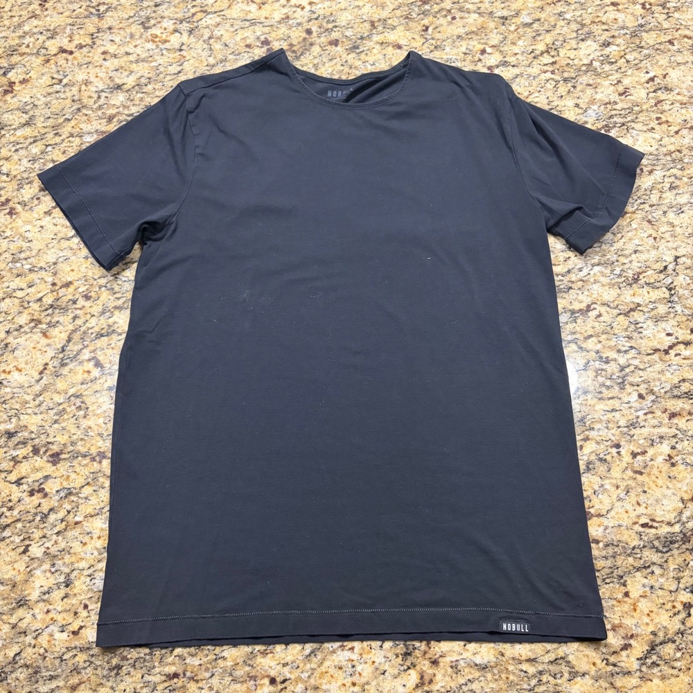 Nobull Just The Horns Mens Large Black Training T-Shirt Modal Cotton Blend L ws